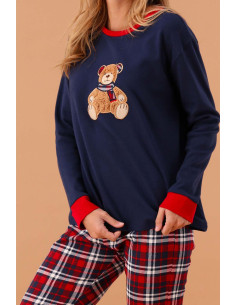 MAMA BEAR Pigiama donna cotone interlock 2